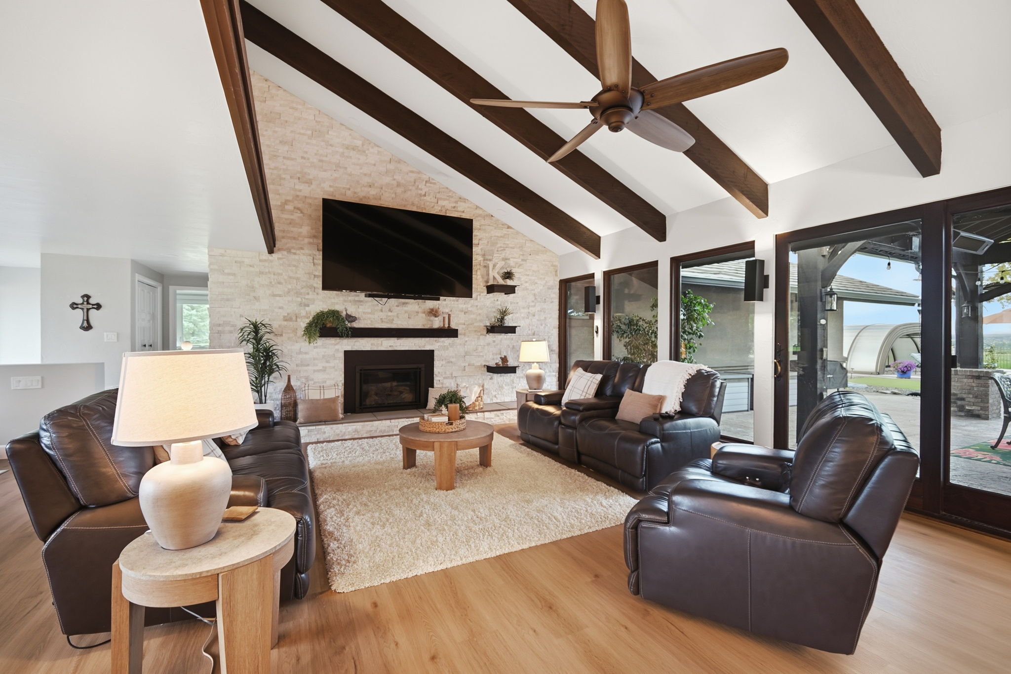 Professionally lit living room interior - Photo by Michael Marquez | Big Sky Realty Media Photographer ( Western Nebraska Based )